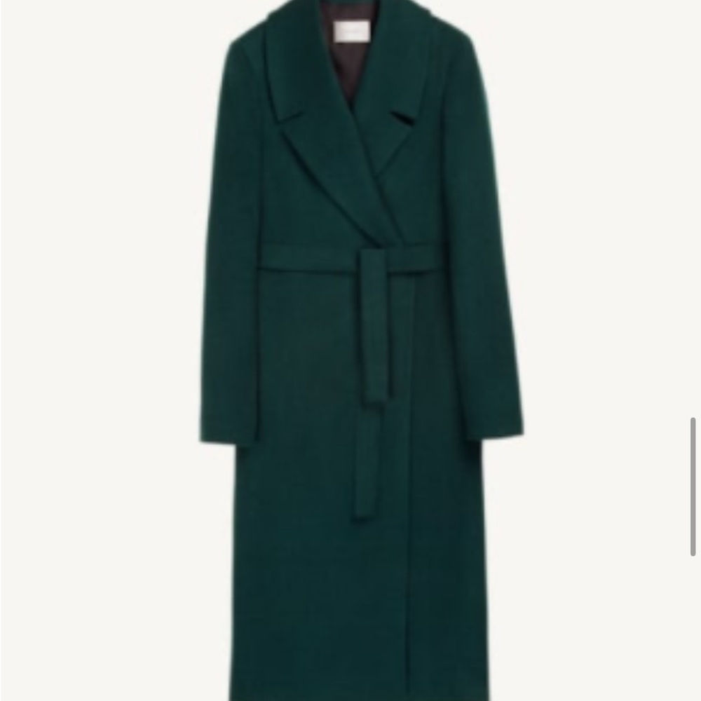 Suistudio Elegant Green Women's Coat suit supply
